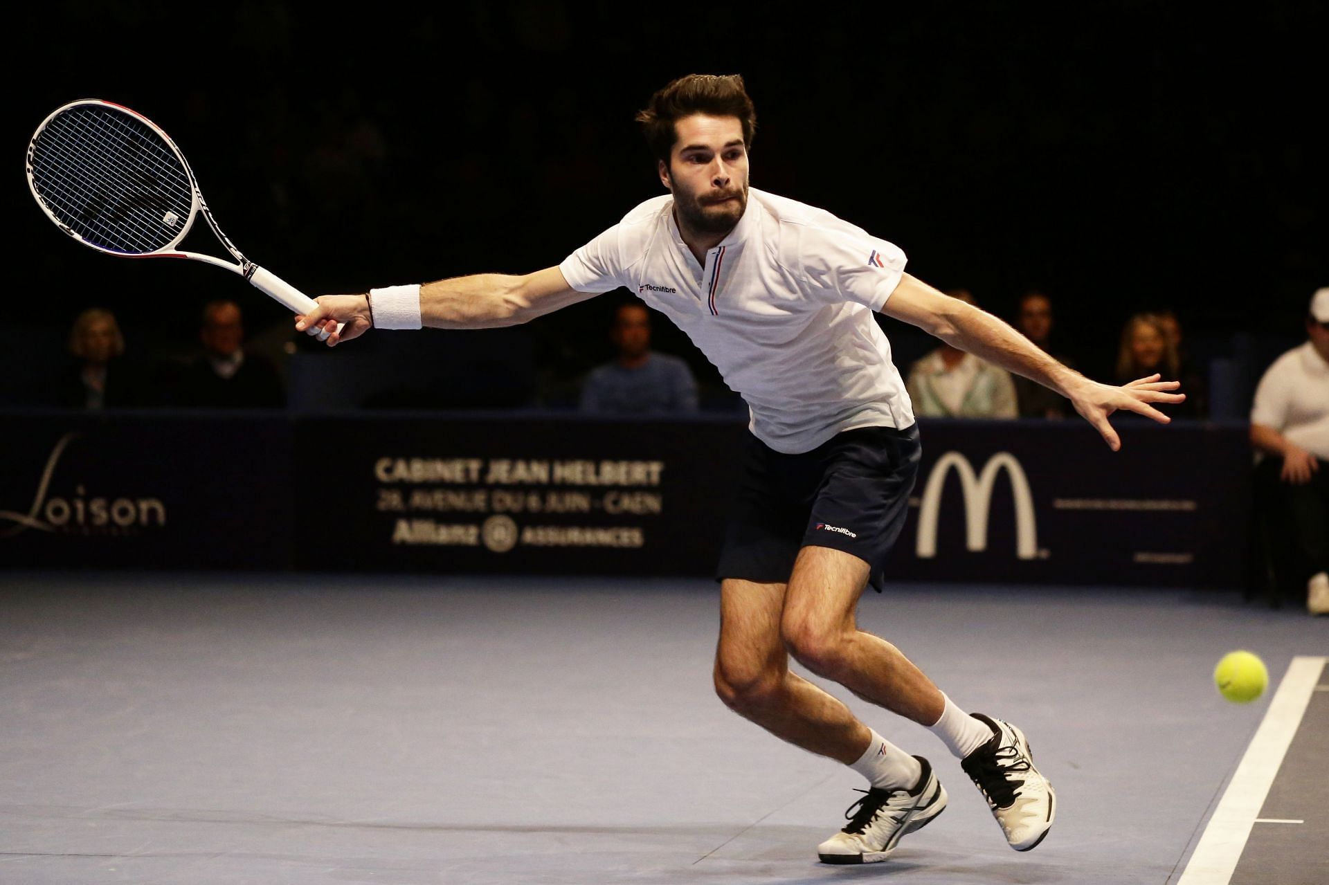 Jules Marie at the Caen Open Tennis Tournament. (Credits: Getty)